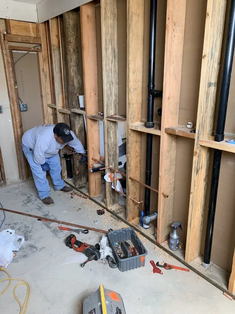 Commercial rough-in plumbing for Gas Line Repair in Newton Center
